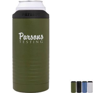 Patriot® Stainless Steel Slim Can Cooler, 12oz.