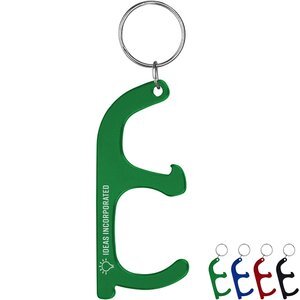 No-Touch Slim Aluminum Door Opener Tool w/ Bottle Opener