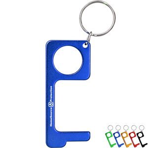 No-Touch Aluminum Door Opener Tool Key Chain
