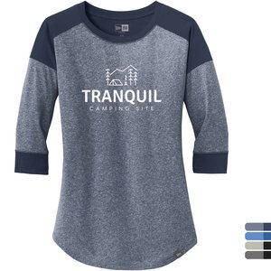 New Era® Heritage Blend 3/4 Sleeve Baseball Raglan Ladies' Tee