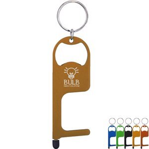 No-Touch Stainless Steel Door Opener Multi-Tool Key Chain