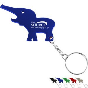 Elephant Aluminum Bottle Opener Key Chain