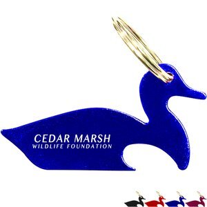 Duck Aluminum Bottle Opener Key Chain