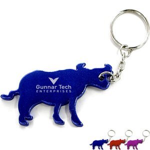 Bull Aluminum Bottle Opener Key Chain