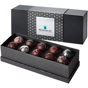 Dark Delights 10 Piece Belgian Chocolate Signature Truffle Box w/ Sleeve