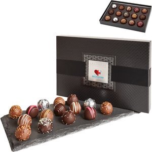 Signature 15 Piece Belgian Chocolate Signature Truffle Box w/ Buckle