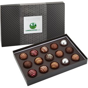 Signature 15 Piece Belgian Chocolate Signature Truffle Box w/ Sleeve