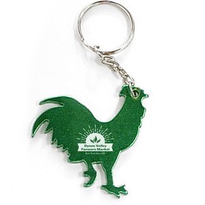 Rooster Aluminum Bottle Opener Key Chain