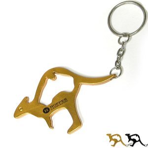 Kangaroo Aluminum Bottle Opener Key Chain