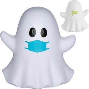 Ghost Emoji PPE Mask Stress Reliever