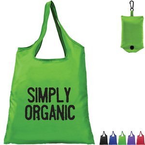 Santorini Polyester Foldaway Shopping Tote Bag