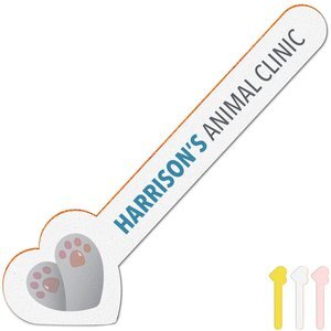 Horizontal Heart Emery Board, Full Color Imprint