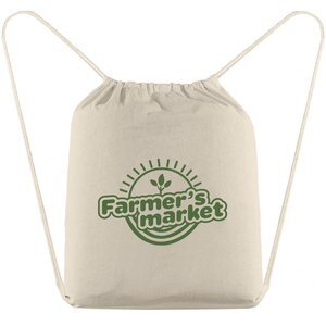 Java 5 oz. Natural Cotton Drawstring Backpack