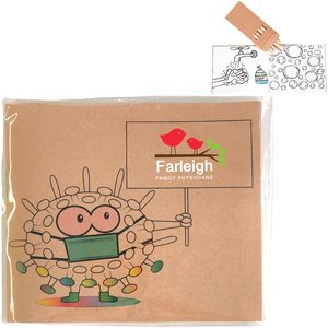 Germs Kids Coloring Book & 6 Color Pencil Set