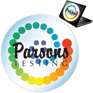 Laptop Skin Sticker -UV-Coated Vinyl - 8.5 Inch Circle Shape