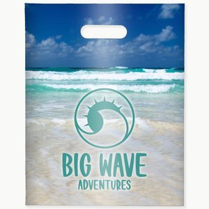 Oxo-Biodegradable Die Cut Bag, 12" x 15"