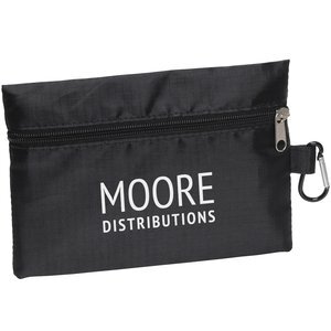 Zippered Ripstop Polyester Utility Bag w/ Carabiner