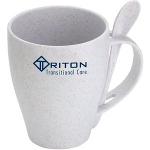 Sip 'N Stir Bamboo & Polypropylene Mug w/ Spoon, 12oz.