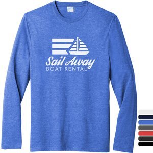 Port & Company® Tri-Blend Long Sleeve Men's Tee