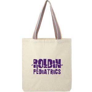 Rainbow Recycled 6oz. Cotton Convention Tote