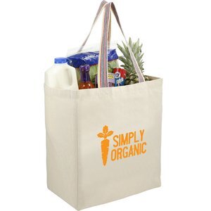 Rainbow Recycled 6 oz. Cotton Grocery Tote