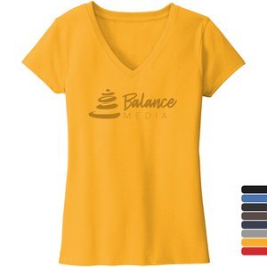District® Re-Tee® Poly/Cotton Ladies' V-Neck Tee