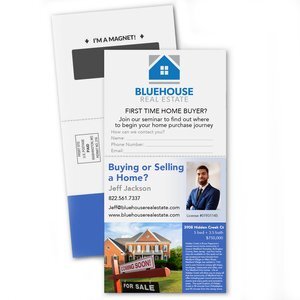 Magnetic Stick-Up Card w/ Perforation, 4" x 8"