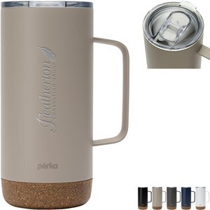 Perka® Kerstin Double Wall Stainless Steel Mug, 16oz.