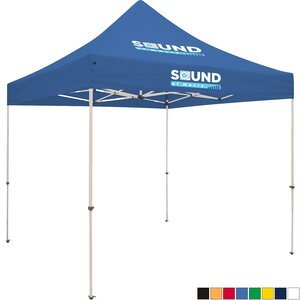ShowStopper™ Standard 10' Square Event Tent, Two Location Full Color Imprint