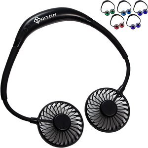 Dual Breeze Hands-Free Neck Fan w/ Changing Lights