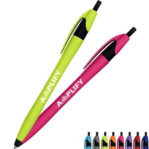 Ellie Rubberized Dart Retractable Pen
