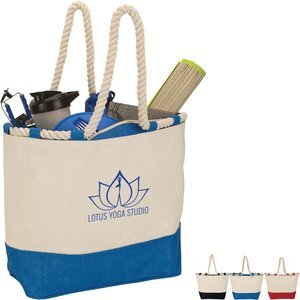 Barcelona Canvas & Jute Tote