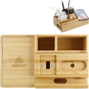 Bamboo Fast Wireless Charging Dock Station