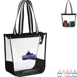 Sigma Clear Polyester Zippered Tote