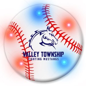 Baseball Flashing LED Lapel Pin