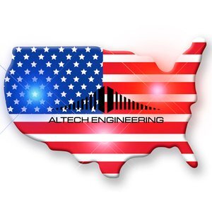 USA Flashing LED Lapel Pin