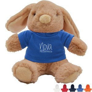 Lop Eared Plush Bunny w/ Hoodie, 6"