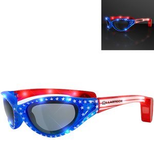 Stars & Stripes LED Flashing Sunglasses