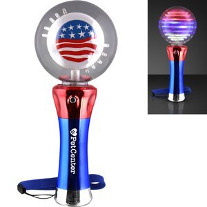 American Flag Spinning LED Light Wand