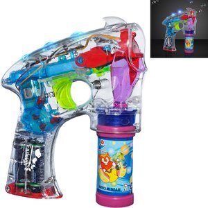 Light Up LED Bubble Gun
