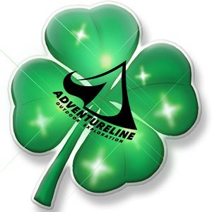 Four Leaf Clover Flashing LED Lapel Pin