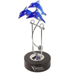 Swinging Dolphins Desktop Accessory