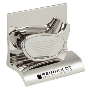 Chrome Business Card Holder, Golf Club