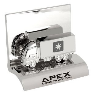 Chrome Business Card Holder, Truck