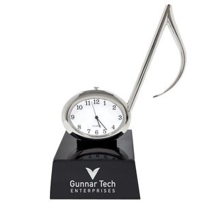 Music Note Metal Clock