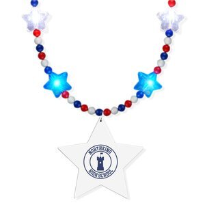 Light Up LED Party Beads w/ Star Medallion