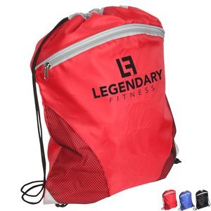 Cyclone Mesh Curve Polyester Drawstring Backpack