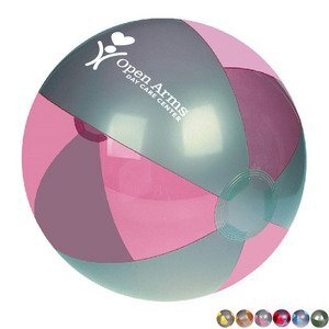 Silver & Translucent Beach Ball, 16"