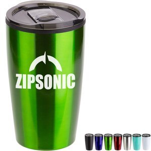 Optima Stainless Steel & Polypropylene Tumbler, 14oz.