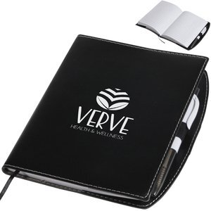 Daybook Memo Jotter Notebook w/ Pen, 7-3/8" x 6"